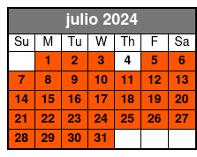 1 Hour Snorkel julio Schedule