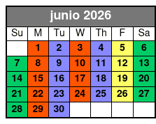 2 Hours Private Paddleboard Activity junio Schedule