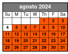 Schedule agosto Schedule