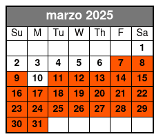 Schedule marzo Schedule