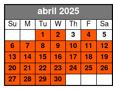 Schedule abril Schedule