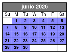 Flamingo Gardens junio Schedule