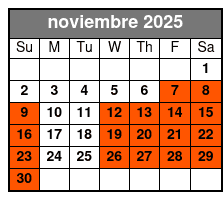 Jungle Queen Riverboat Dinner Cruise (Includes Dinner) noviembre Schedule