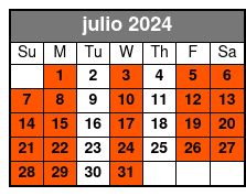 Bimini Island julio Schedule