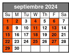 Bimini Island septiembre Schedule