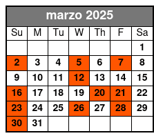 Bimini Island marzo Schedule