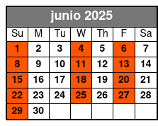 Bimini Island junio Schedule