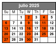 Bimini Island julio Schedule