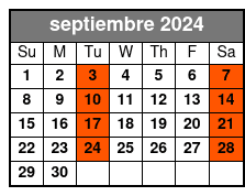 Grand Bahama Island septiembre Schedule