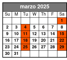 Grand Bahama Island marzo Schedule