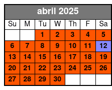 8:30am Departure abril Schedule