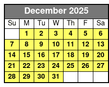 Drift Fishing Trip Hollywood FL diciembre Schedule