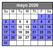 Sightseeing Cruise mayo Schedule