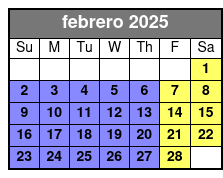 Game febrero Schedule