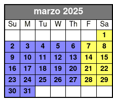 Game marzo Schedule