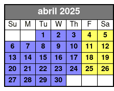 Game abril Schedule