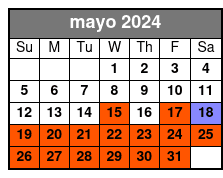 Morning Tour mayo Schedule