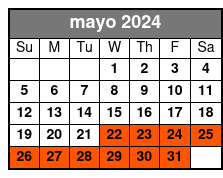 1 Day Pass - Miami mayo Schedule