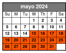 Kayak Rental (1 Hour) mayo Schedule