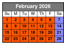 Fort Lauderdale Kayak Rental febrero Schedule