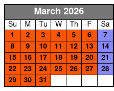 Fort Lauderdale Kayak Rental marzo Schedule