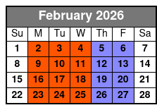 Stand-Up Paddle Board Lesson 1 on 1 febrero Schedule