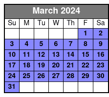 Fort Lauderdale Parasailing marzo Schedule