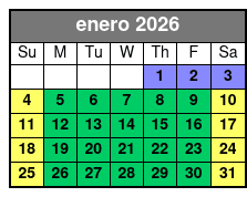 90-Minute Parasailing Adventure in Fort Lauderdale enero Schedule