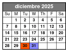 Parasailing Observer diciembre Schedule
