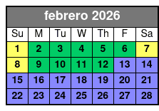 Parasailing Observer febrero Schedule