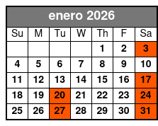 Grand Bahama Day Trip enero Schedule