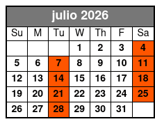 Grand Bahama Day Trip julio Schedule