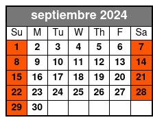 B Square Burgers Meeting Point septiembre Schedule
