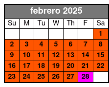 Schedule febrero Schedule