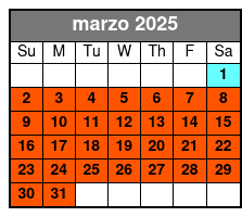 Schedule marzo Schedule