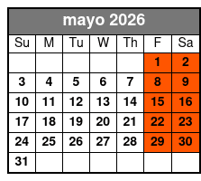 The Haunted Dinner Tour mayo Schedule