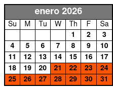 Small Group San Antonio Riverwalk Food Walking Tour enero Schedule