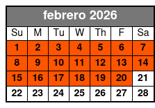 Small Group San Antonio Riverwalk Food Walking Tour febrero Schedule