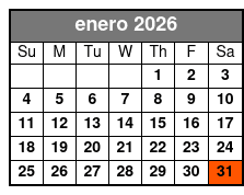 Premium Driving Tour Upgrade enero Schedule