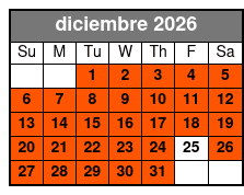 Premium Driving Tour Upgrade diciembre Schedule