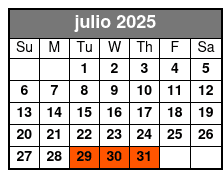 Private Hunt (For 10 Guests) julio Schedule