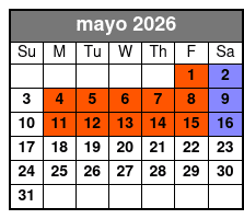 San Antonio's Ultimate Ghost and Murder Walking Guided Tour mayo Schedule