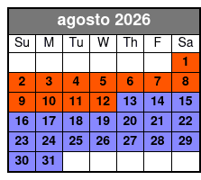 River City Ghosts: San Antonio's Spirits & Spirits Haunted Pub Crawl agosto Schedule