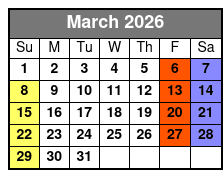 Private Or Couple’s Tarot Reading marzo Schedule