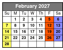 Private Or Couple’s Tarot Reading febrero Schedule