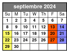 Private Tarot Reading septiembre Schedule