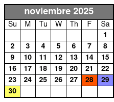 Private Tarot Reading noviembre Schedule