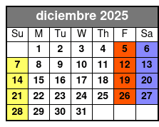 Couple’s Tarot Reading diciembre Schedule