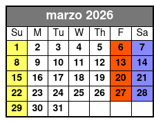 Couple’s Tarot Reading marzo Schedule