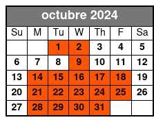 Adventure Introduction Special octubre Schedule